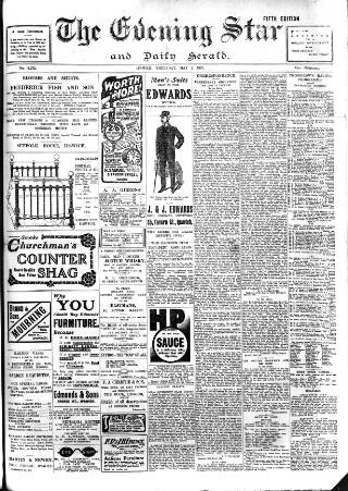 cover page of Evening Star published on May 2, 1907