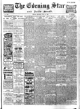 cover page of Evening Star published on June 18, 1908