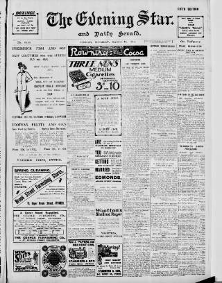 cover page of Evening Star published on March 19, 1914