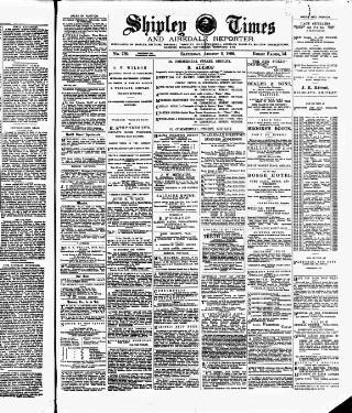 cover page of Shipley Times and Express published on August 2, 1890