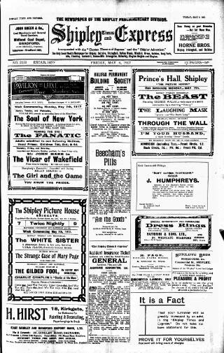 cover page of Shipley Times and Express published on May 4, 1917