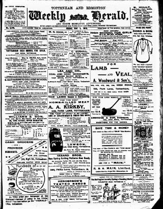 cover page of Tottenham and Edmonton Weekly Herald published on May 2, 1913