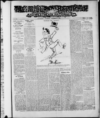 cover page of Midland Reporter and Westmeath Nationalist published on November 2, 1911