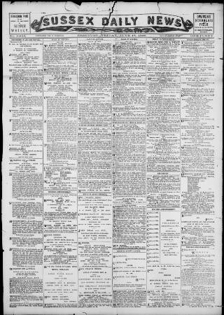 cover page of Sussex Daily News published on June 18, 1897