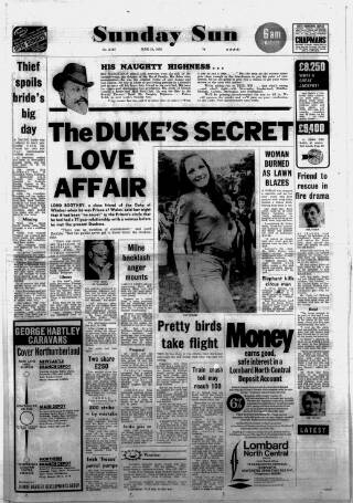 cover page of Sunday Sun (Newcastle) published on June 18, 1972