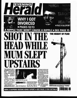 cover page of Evening Herald (Dublin) published on February 2, 2004