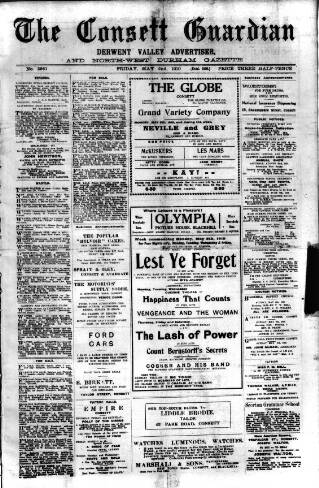 cover page of Consett Guardian published on May 2, 1919