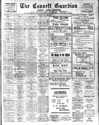 cover page of Consett Guardian published on May 4, 1923