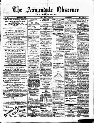 cover page of Annandale Observer and Advertiser published on May 2, 1890