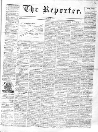 cover page of Reporter (Stirling) published on March 19, 1881