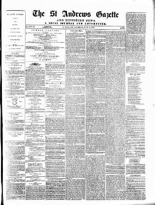 cover page of St. Andrews Gazette and Fifeshire News published on June 18, 1870