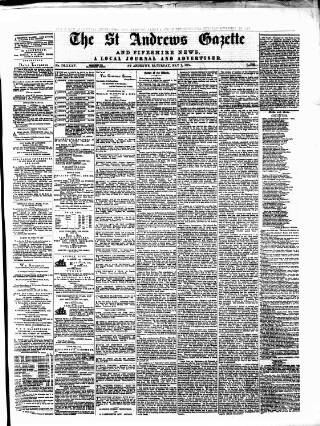 cover page of St. Andrews Gazette and Fifeshire News published on May 2, 1874