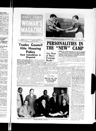 cover page of Isle of Man Daily Times published on March 19, 1963