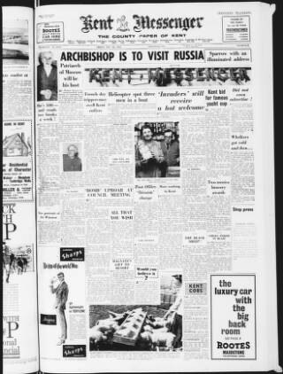 cover page of Maidstone Telegraph published on May 4, 1962