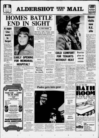 cover page of Aldershot News published on November 2, 1976