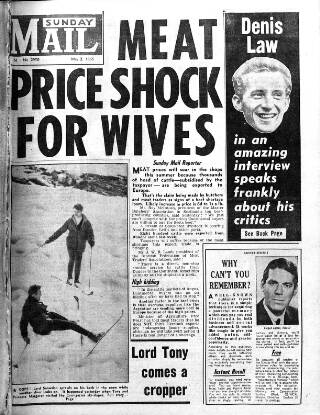 cover page of Sunday Mail (Glasgow) published on May 2, 1965