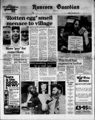 cover page of Runcorn Guardian published on February 2, 1979