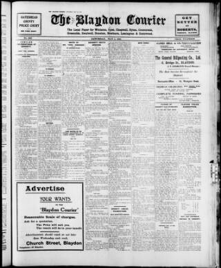 cover page of Blaydon Courier published on May 4, 1935