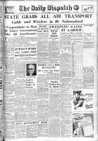 cover page of Daily Dispatch (Manchester) published on November 2, 1945