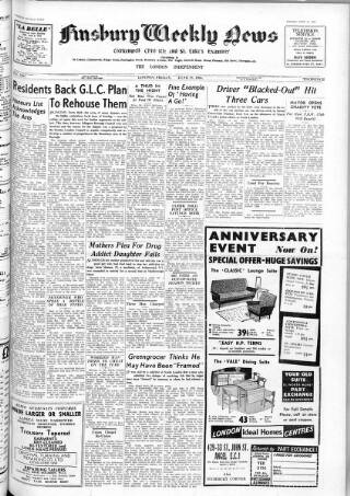 cover page of Finsbury Weekly News and Chronicle published on June 18, 1965