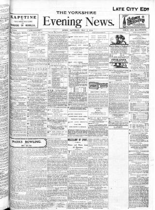 cover page of Yorkshire Evening News published on May 2, 1914