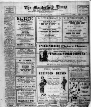 cover page of Macclesfield Times published on May 4, 1923