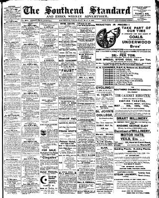 cover page of Southend Standard and Essex Weekly Advertiser published on May 2, 1907