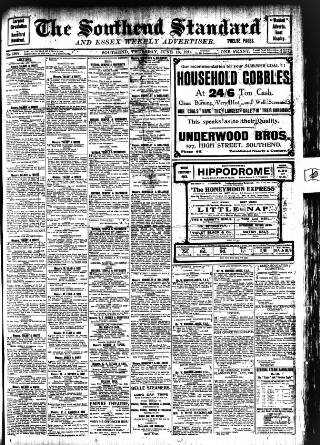 cover page of Southend Standard and Essex Weekly Advertiser published on June 18, 1914