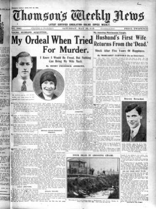 cover page of Thomson's Weekly News published on May 30, 1931