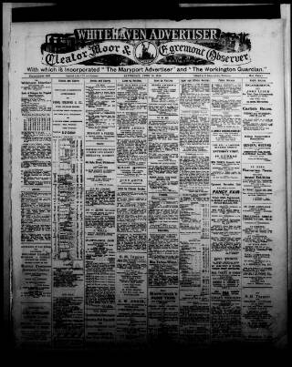 cover page of Whitehaven Advertiser and Cleator Moor and Egremont Observer published on June 18, 1910