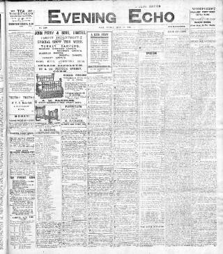 cover page of Evening Echo (Cork) published on June 18, 1909