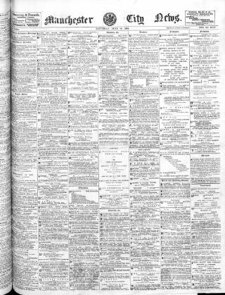 cover page of Manchester City News published on June 18, 1910