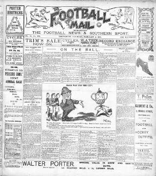 cover page of Football Mail (Portsmouth) published on February 2, 1907