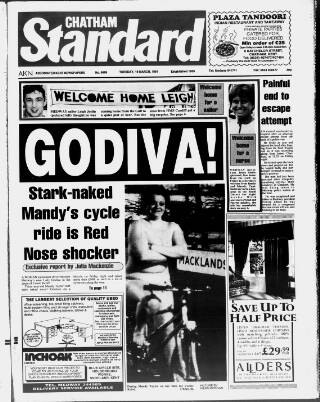 cover page of Chatham Standard published on March 19, 1991