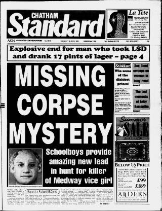 cover page of Chatham Standard published on June 18, 1991