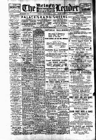 cover page of Nelson Leader published on September 17, 1943
