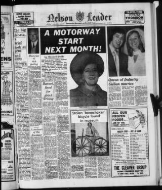 cover page of Nelson Leader published on May 2, 1975