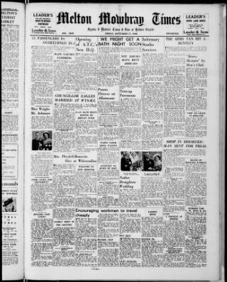 cover page of Melton Mowbray Times and Vale of Belvoir Gazette published on September 17, 1948