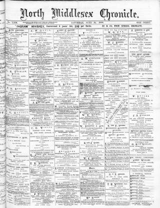 cover page of North Middlesex Chronicle published on June 18, 1898