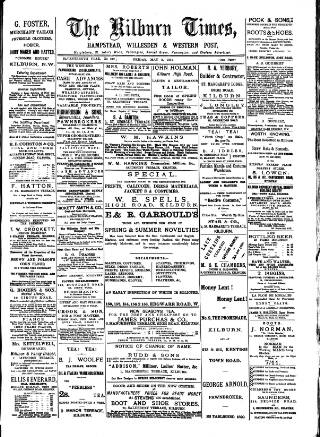 cover page of Kilburn Times published on May 2, 1884