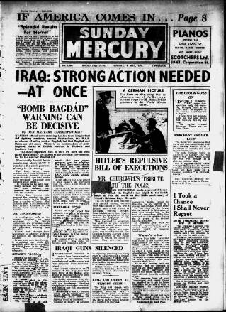 cover page of Birmingham Weekly Mercury published on May 4, 1941