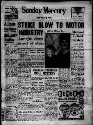 cover page of Birmingham Weekly Mercury published on June 18, 1961