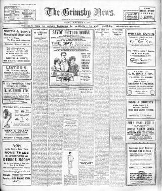 cover page of Grimsby News published on November 2, 1928