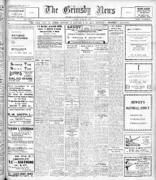 cover page of Grimsby News published on June 21, 1935