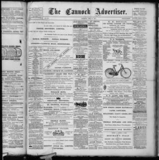 cover page of Cannock Advertiser published on June 18, 1898