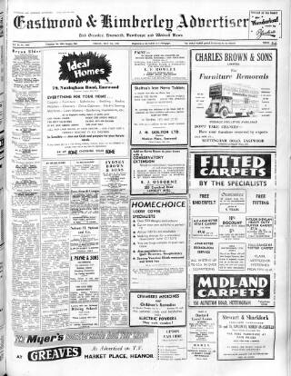 cover page of Eastwood & Kimberley Advertiser published on May 8, 1964