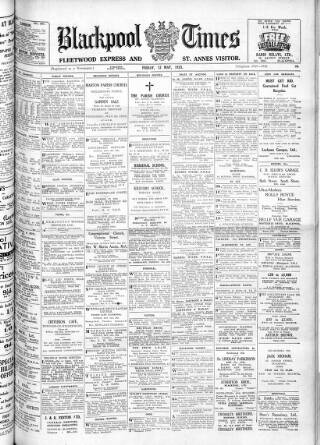 cover page of Blackpool Times published on May 12, 1933