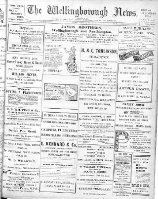 cover page of Wellingborough News published on March 6, 1908