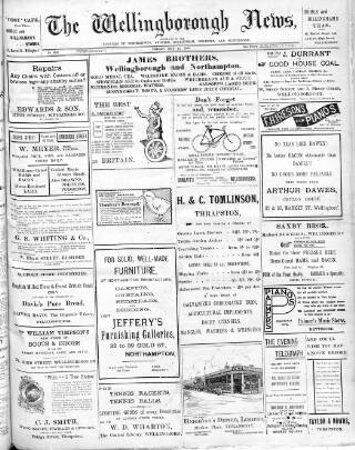 cover page of Wellingborough News published on May 15, 1908