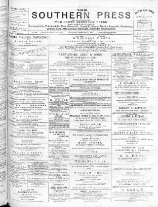 cover page of Southern Press (Glasgow) published on February 2, 1895